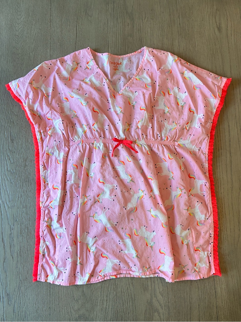 Pink Unicorn Print Swimsuit Cover 🌊